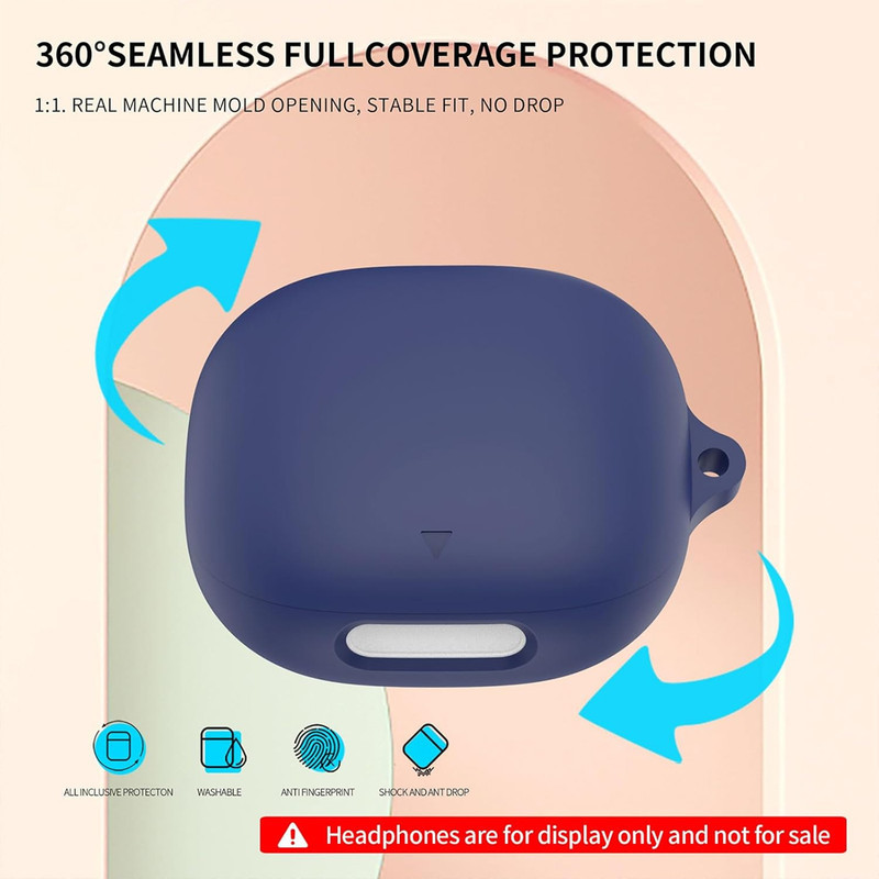 کاور آکوآرا مدل Silicone مناسب برای کیس هدفون بیسیم انکر Soundcore Liberty 4 Pro