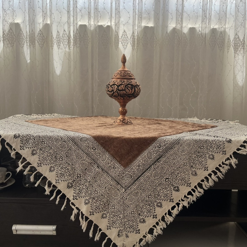 رومیزی مخمل مدل 100-100