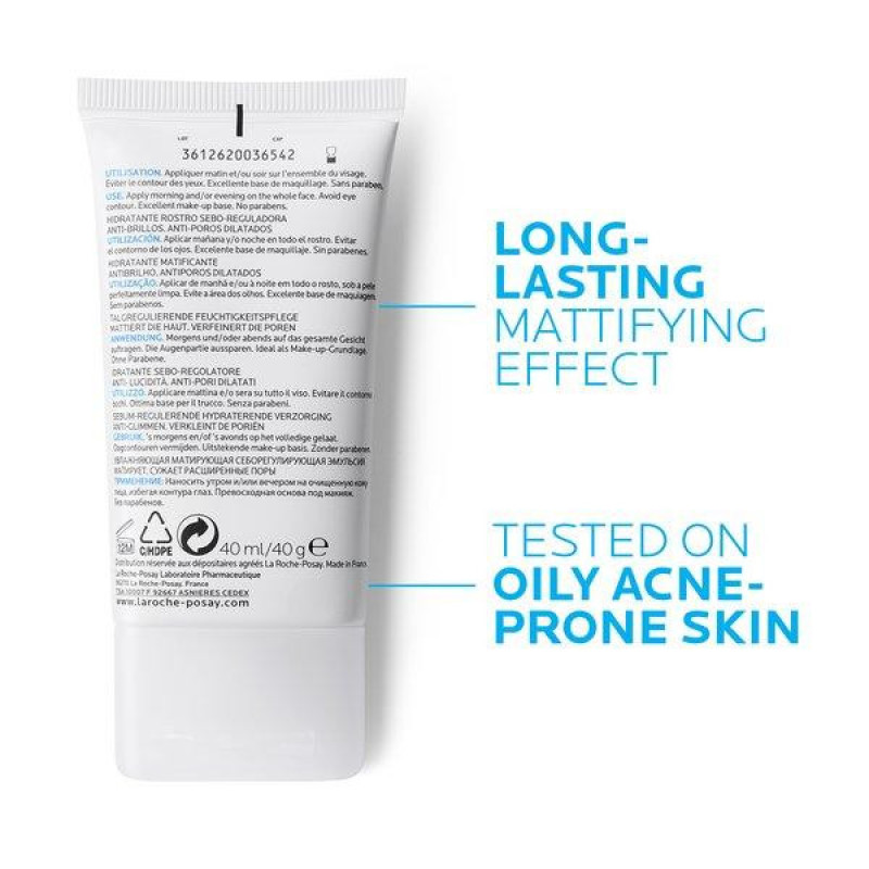 کرم آبرسان لاروش پوزای مدل EFFACLAR MAT حجم 40 میلی لیتر