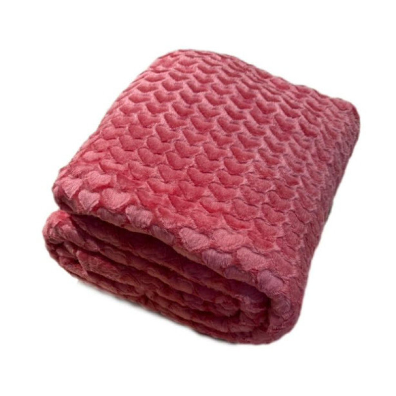 پتو یک نفره گلبافت مدل قلبی  سایز 200x150 سانتی‌متر