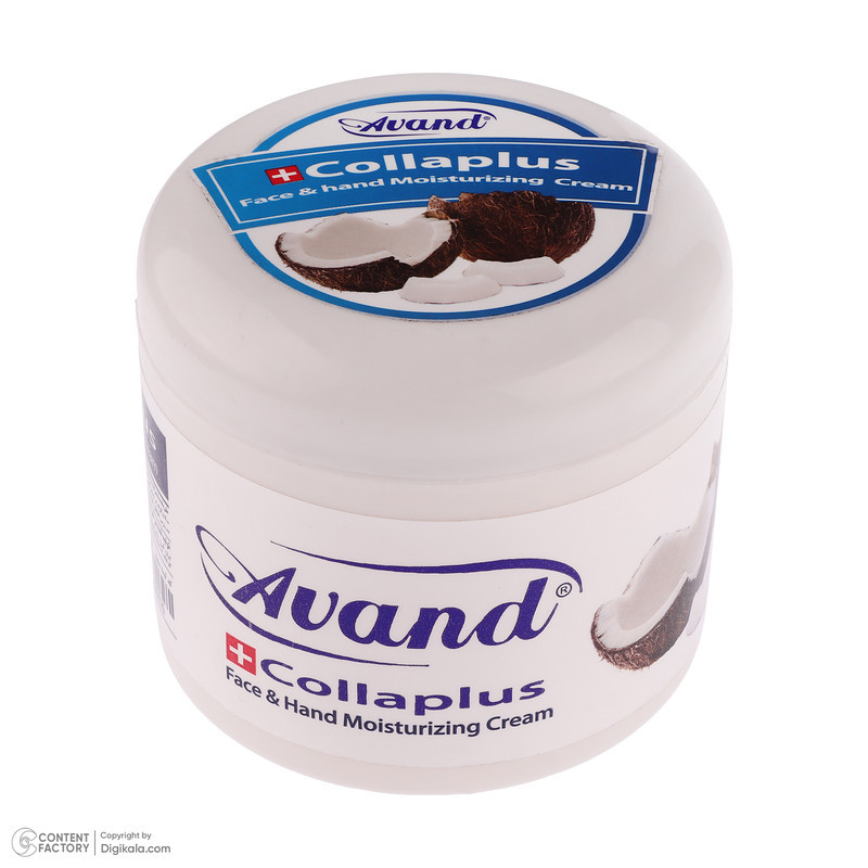 کرم مرطوب کننده دست و صورت آوند مدل Coconut مناسب انواع پوست وزن 200 گرم