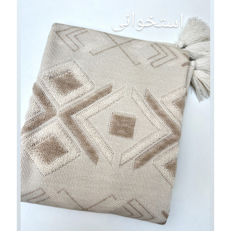 شال مبل مدل پانچدوزی سهند  سایز 170×140 سانتی متر