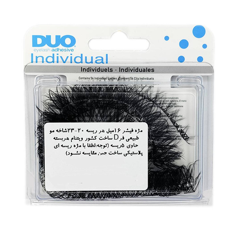 مژه مصنوعی دوو مدل فیشر 10 بسته 5 عددی