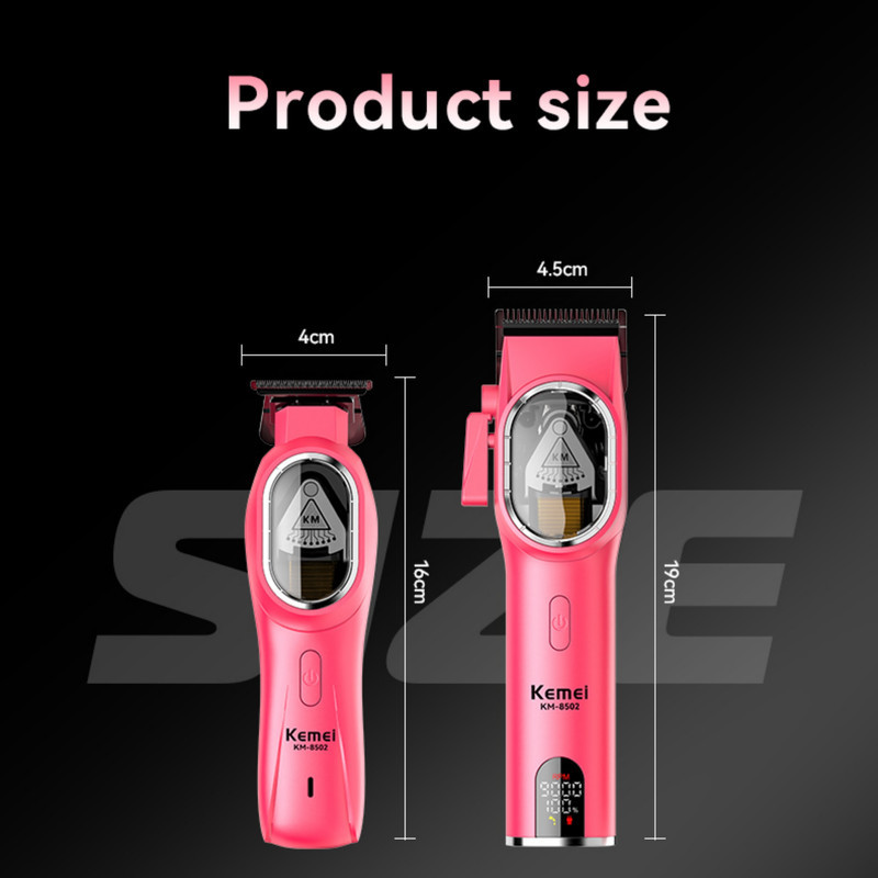ماشین اصلاح موی سر و صورت شارژی کیمی مدل KM-8502 2in1 مجموعه 2 عددی