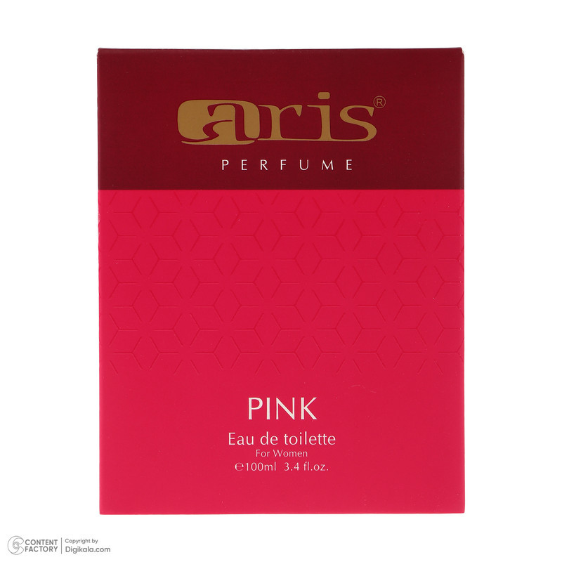 ادوتویلت زنانه اریس مدل PINK با رایحه گرم و شیرین حجم 100 میلی‌لیتر