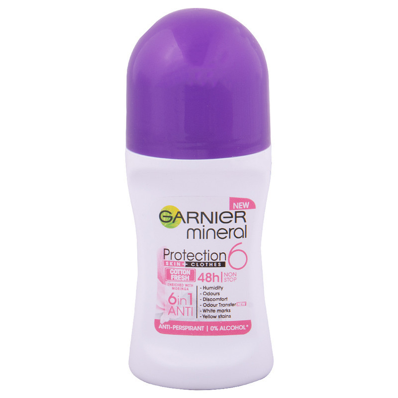 رول ضد تعریق زنانه گارنیه مدل COTTON FRESH حجم 50 میلی لیتر