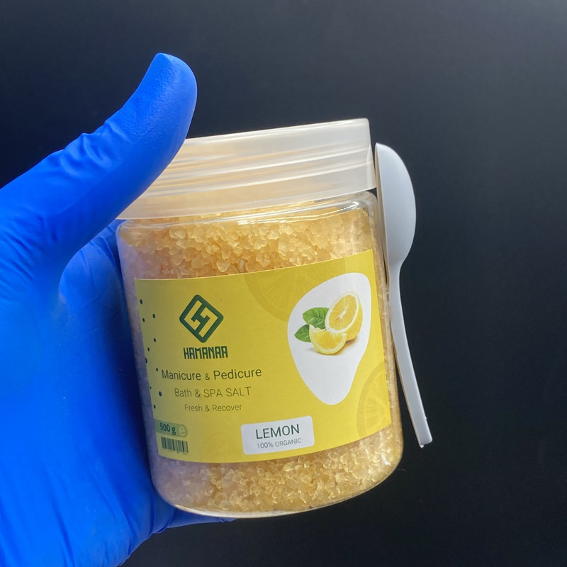 نمک حمام هامانا مدل Lemon وزن 500 گرم