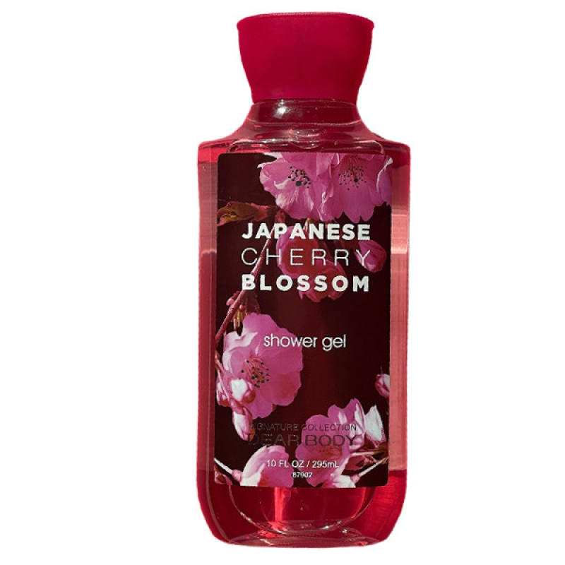 ژل شستشو بدن دیربادی مدل japanese cherry blossom  با رایحه خنک مناسب انواع پوست حجم 295 میلی لیتر