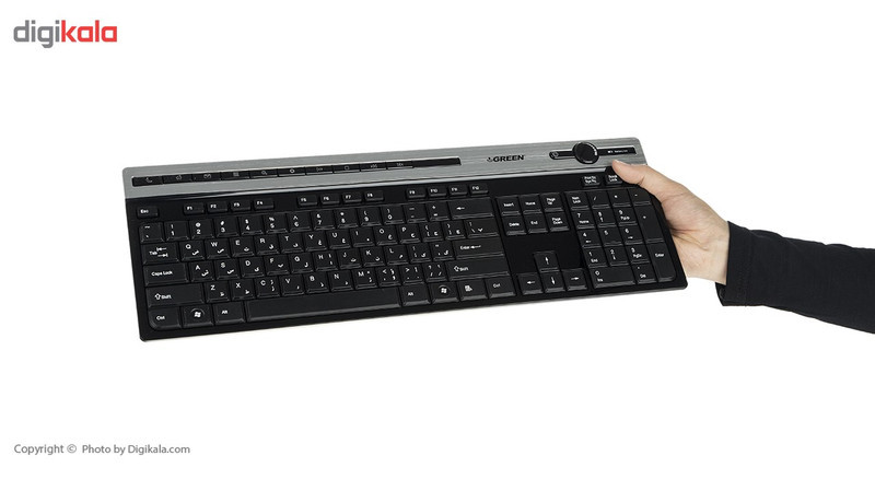 کیبورد و ماوس بی سیم گرین مدل GKM-505W، سوییچ ممبران، Full-Size