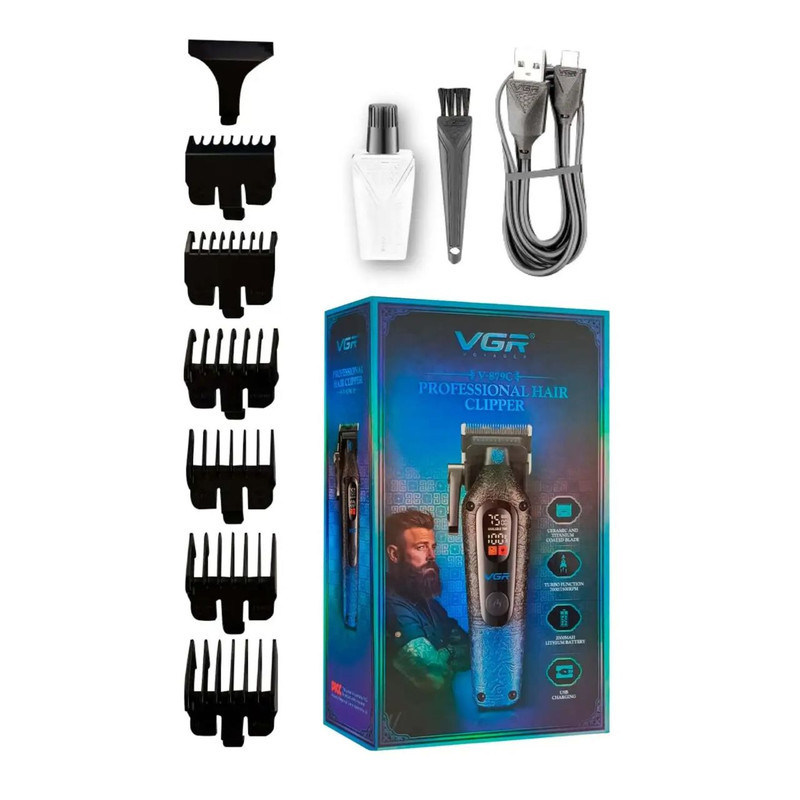 ماشین اصلاح موی سر و صورت شارژی وی جی ار مدل V-879C
