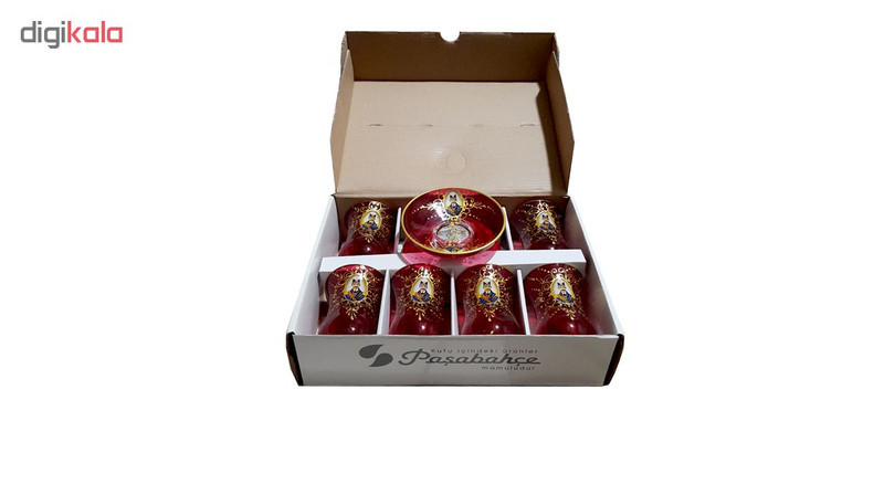 سرویس چای خوری 12 پارچه پاشاباغچه طرح شاه عباسی