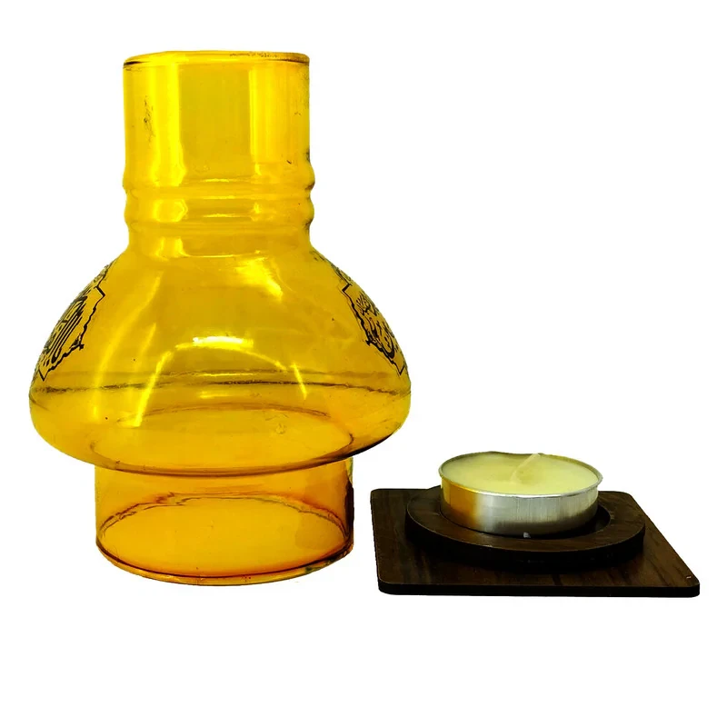 جاشمعی مدل مذهبی پایه چوبی طرح السلام علیک یا اباالفضل ع و السلام علیک یا اباعبدالله ع کد 102667