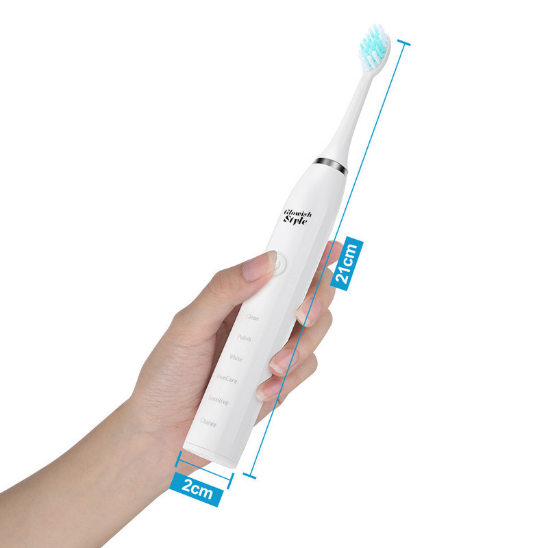 مسواک برقی گلویش استایل مدل KS-04 به همراه سری یدک مجموعه 5 عددی