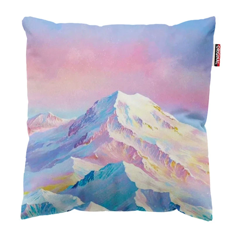 کوسن پاد آفرین مدل کوه آبرنگی کد 555 سایز 30 * 30 سانتی متر