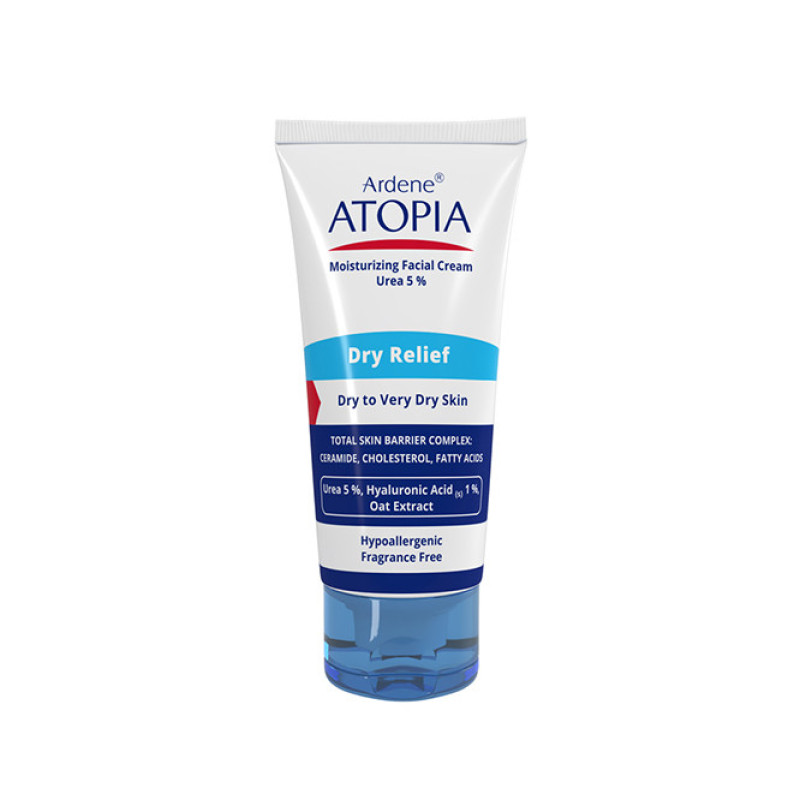 کرم مرطوب‌کننده صورت آردن آتوپیا مدل Dry Relief حجم 50 میلی‌لیتر