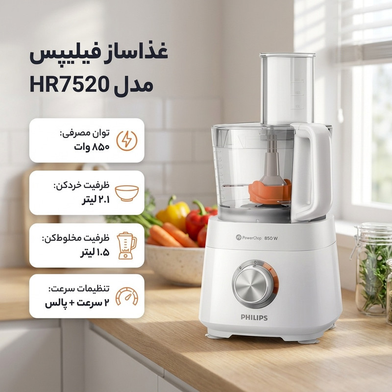 غذاساز فیلیپس مدل HR7520