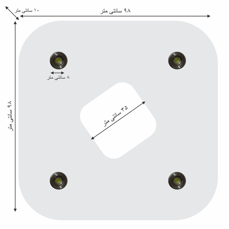 کناف پیش ساخته سقف مدل آرک طرح مربع کد AR 36
