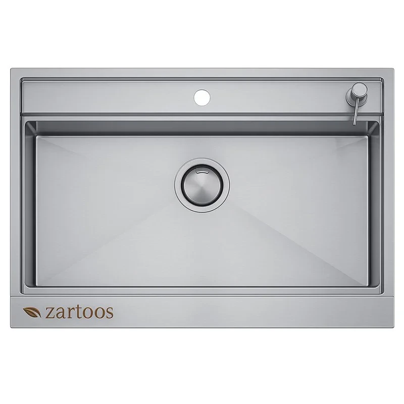 سینک ظرفشویی استیل توکار یک لگنه زرتوس مدل ZS9052