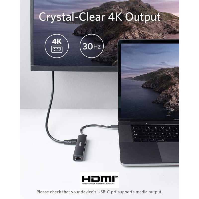 هاب 5 پورت USB-C انکر مدل Powerexpand A8355