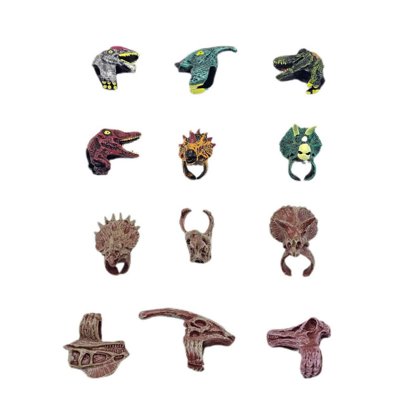 اسباب بازی شانسی ناب سل مدل انگشتر جادویی دایناسور مجموعه 12 عددی کد DINOSAUS MAGIC RING