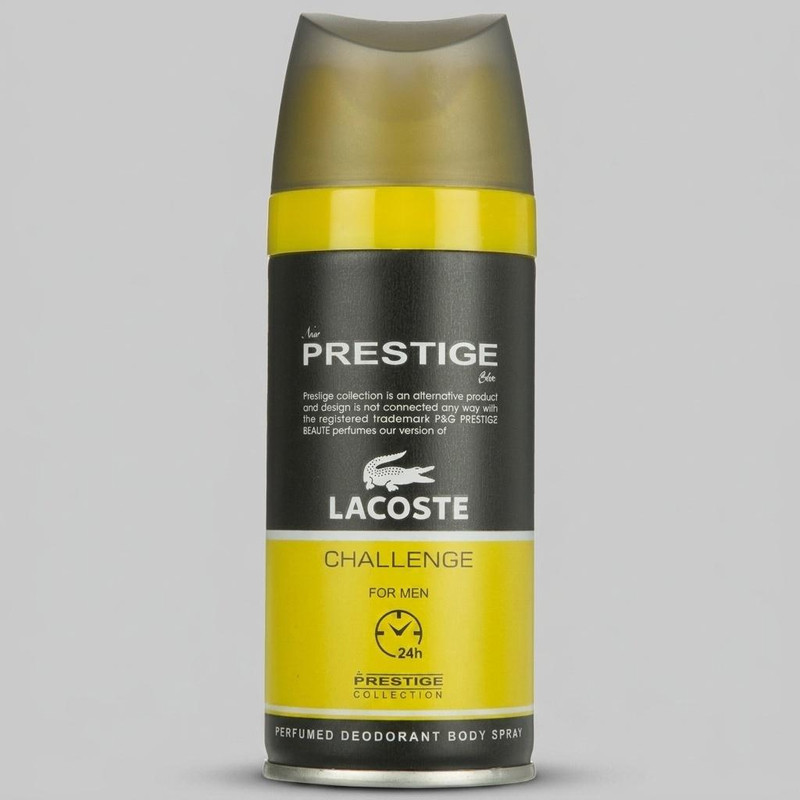 اسپری خوشبو کننده بدن مردانه پرستیژ مدل Lacoste Challenge حجم 150 میلی لیتر