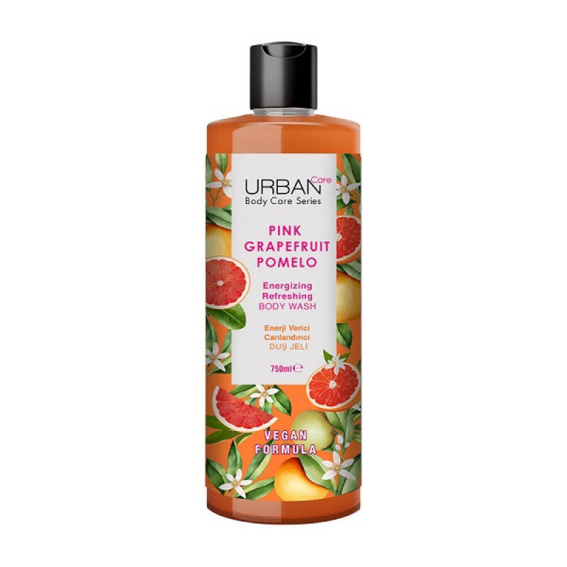 شامپو بدن اربن کر مدل body care با رایحه گریپ‌فروت مناسب برای پوست انواع پوست حجم 750 میلی‌لیتر