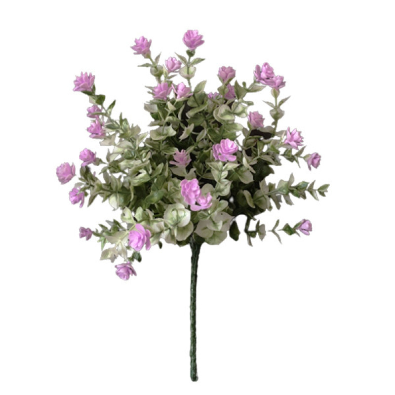 دسته گل مصنوعی مدل شکوفه جنس پلاستیک، ابعاد 20×20×35 سانتی‌متر، وزن 30 گرم