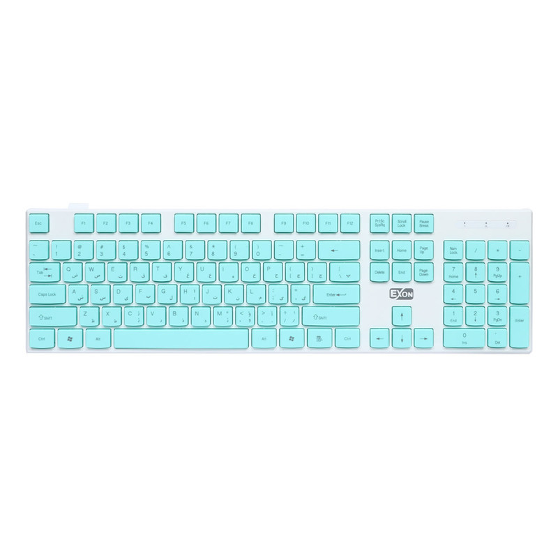 کیبورد و ماوس بی سیم اکسون مدل Gk-600، سوییچ ممبران، Full-Size
