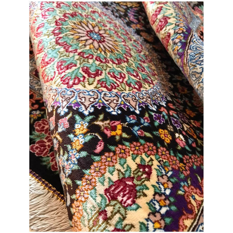 فرش دستبافت نیم متری طرح ترنجی کد YM.319-1