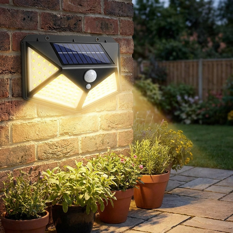 چراغ خورشیدی مدل 100 LED