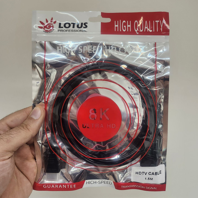 کابل HDMI لوتوس مدل الترا اچ دی کد 8K طول 1.5 متر