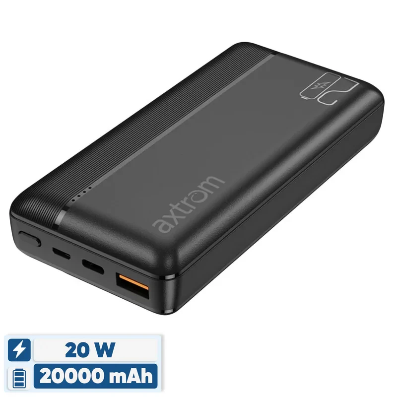 پاوربانک 20 وات اکستروم مدل APB20K20W ظرفیت 20000 میلی آمپر ساعت