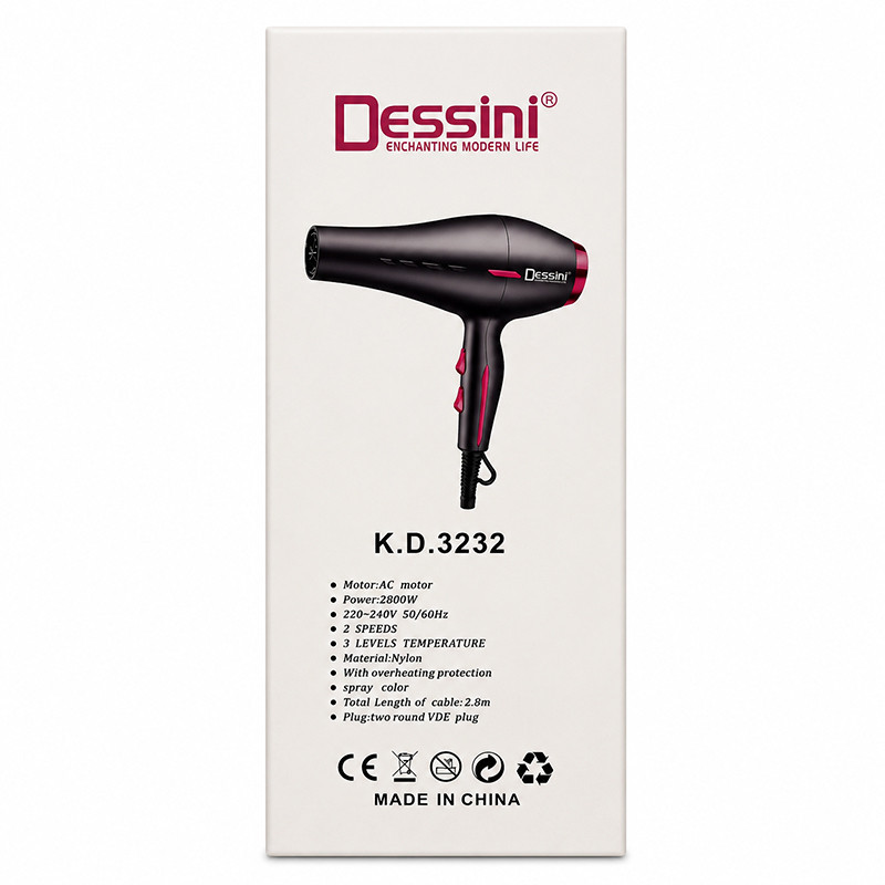 سشوار حرفه ای 2800وات دسینی مدل K.D.3232