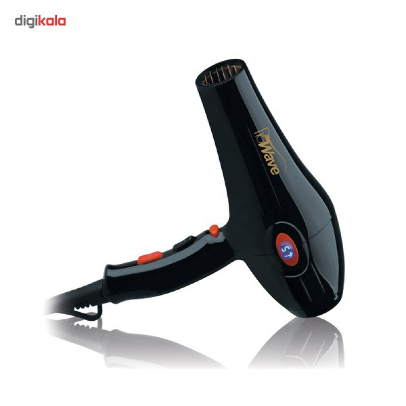 سشوار حرفه‌ای پروویو مدل PW-3111، موتور AC با توان مصرفی 2300 وات، دارای قابلیت باد سرد، فناوری تولید یون، صفحه نمایش، با حالت حجم‌دهنده و صاف‌کننده، وزن 700 گرم، تنظیم حرارت 3 حالته و کنترل سرعت 2 حالته، به همراه سری متمرکزکننده پهن و باریک