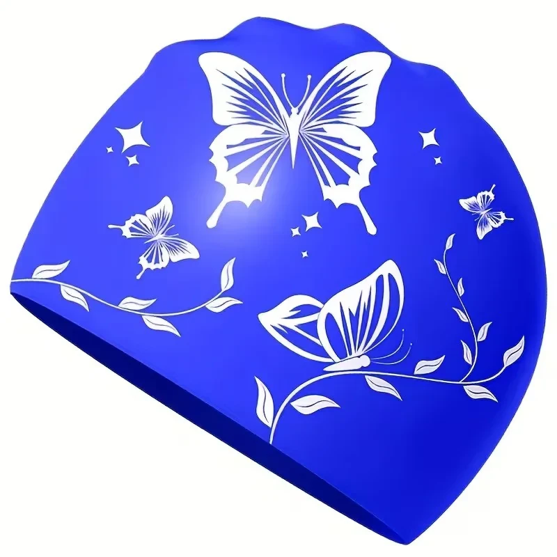 کلاه شنا طرح گل و پروانه کد SY-1124