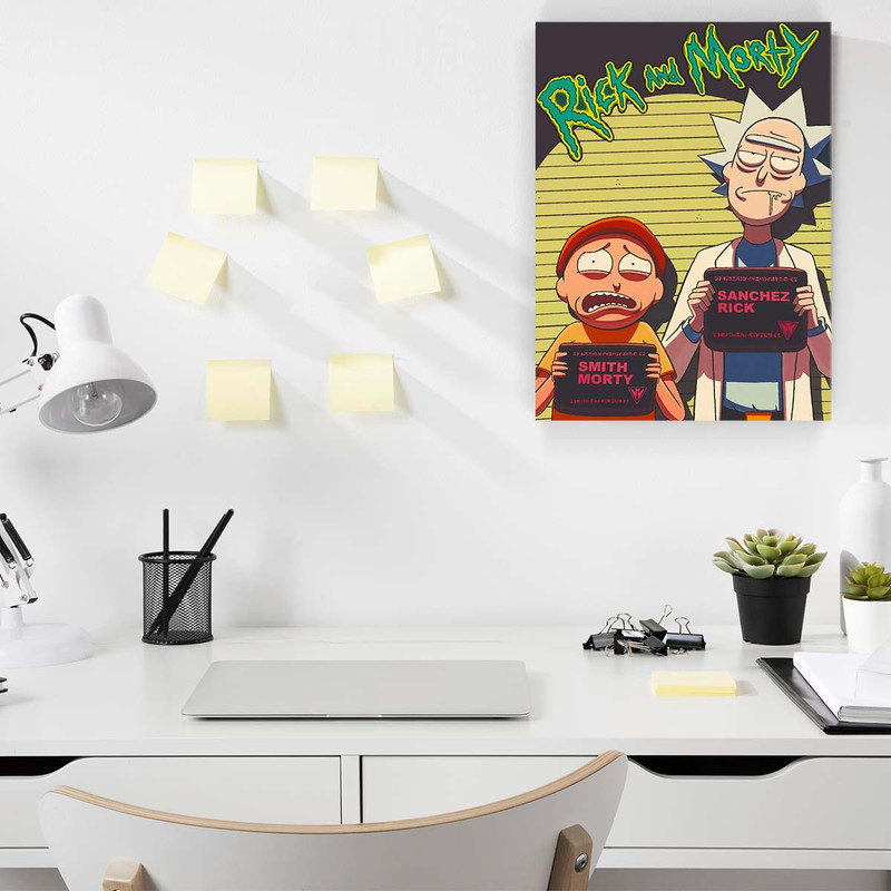 تابلو شاسی مدل Rick and Morty کد S-5046
