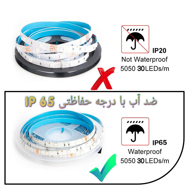 ریسه ال ای دی مدل As plus RGB44 key طول 5 متر