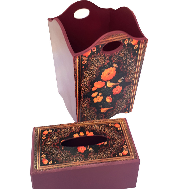 ست سطل و جعبه دستمال کاغذی کد n23