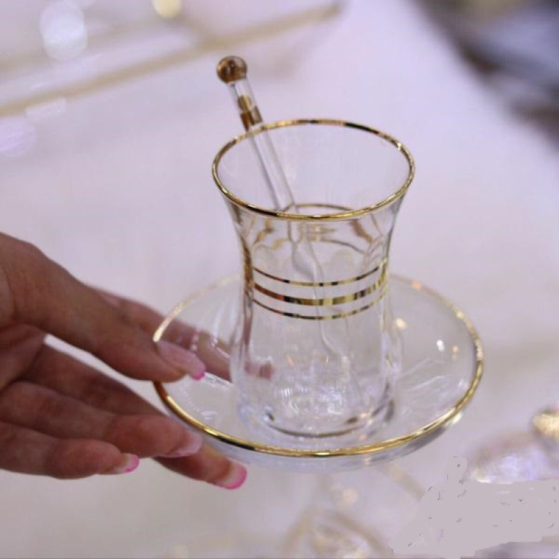 ست فنجان و نعلبکی 12 پارچه لاو  مدل CAYS13-G