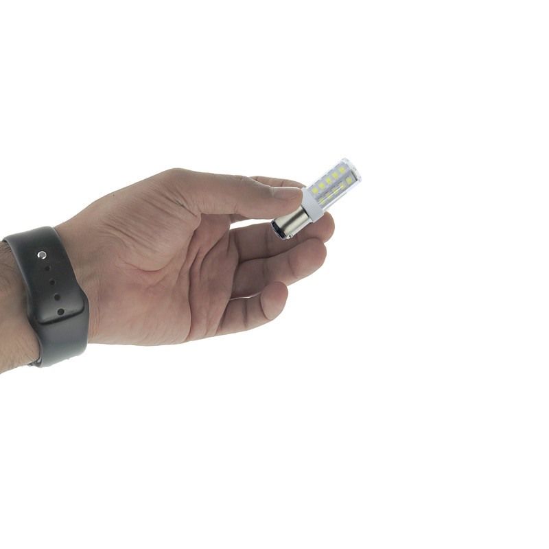 لامپ چرخ خیاطی مدل 31 ال ای دی مهتابی کد BA15D-33D-4W-110V220V-WH