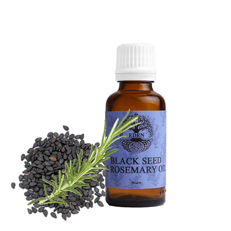 روغن سیاه دانه رزماری ایدن ریپاریا کد 002 مناسب برای انواع مو حجم 30 میلی لیتر