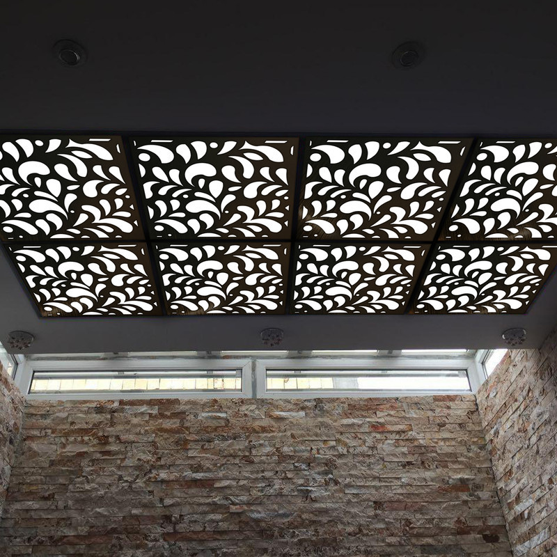 تایل سقفی آسمان مجازی بنی دکو مدل MC33 اندازه 60x60 سانتی متر مجموعه 4 عددی