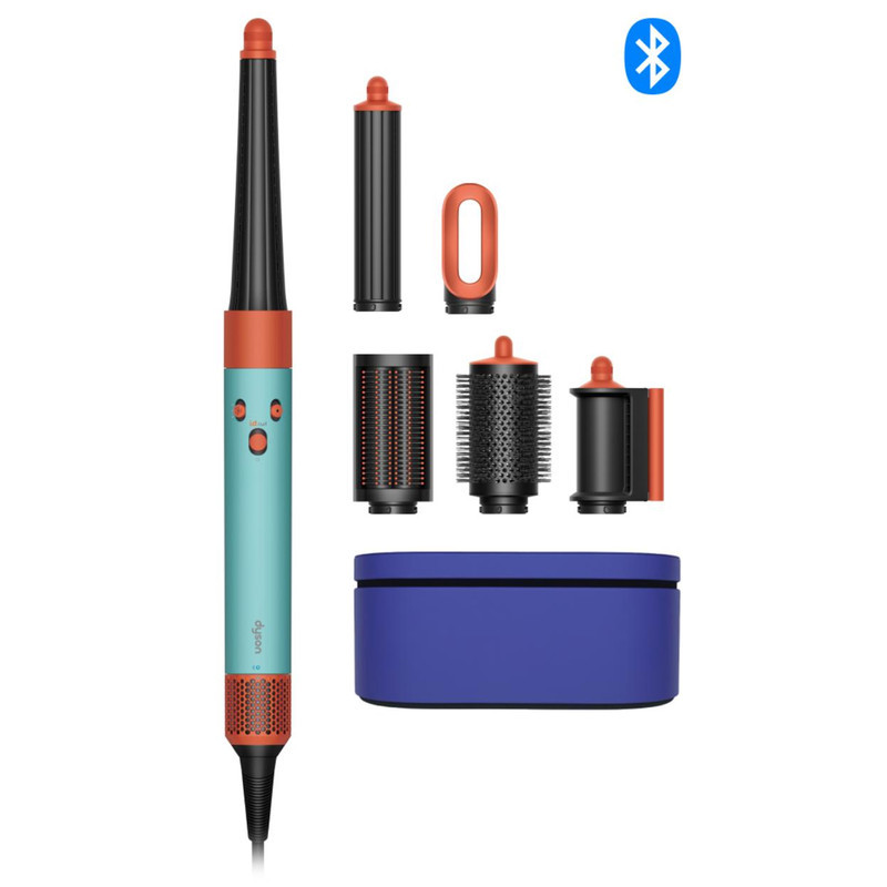 سشوار برس‌دار حالت‌دهنده 1300 وات دایسون مدل Airwrap id HS08 Straight+Wavy، موتور BLDC، وزن 630 گرم، دارای سری شانه‌دار، سری برس‌دار گرد پهن، کیف نگه‌دارنده، خشک‌کن ملایم، متمرکز‌کننده باریک، متمرکز‌کننده پهن با ویژگی فرکنندگی، صاف‌کنندگی، حجم‌دهندگی