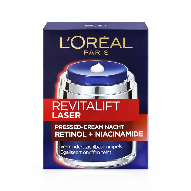 کرم ضد چروک شب لورآل مدل Revitalift Laser مناسب برای انواع پوست حجم 50 میلی لیتر