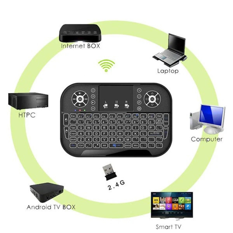 کیبورد بی‌سیم آی تی لینک مدل BT 2.4 Backlite