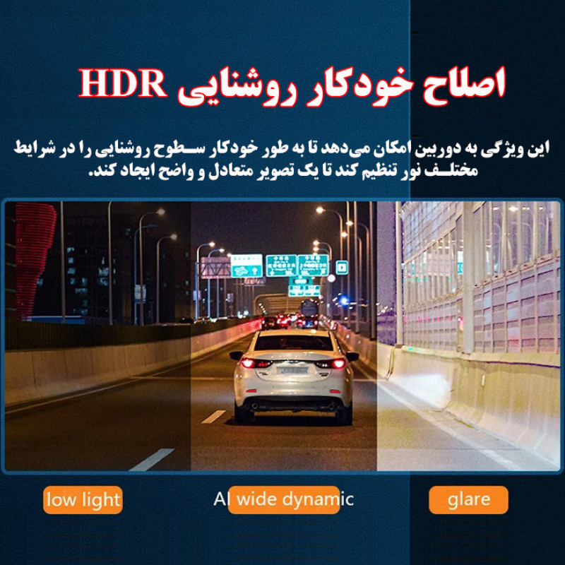 دوربین ثبت وقایع خودرو مدل A62K-10MP
