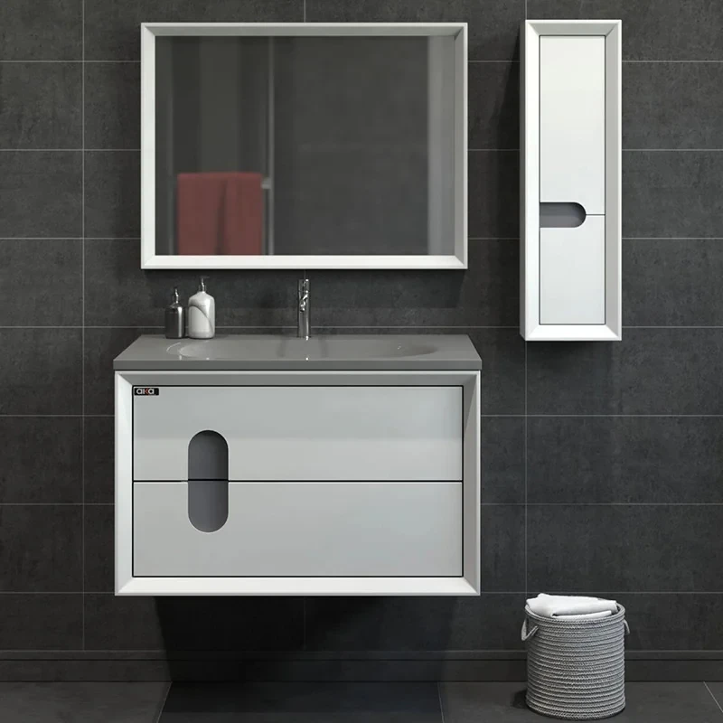 ست کابینت و روشویی آلکا مدل 2075 به همراه باکس و آینه