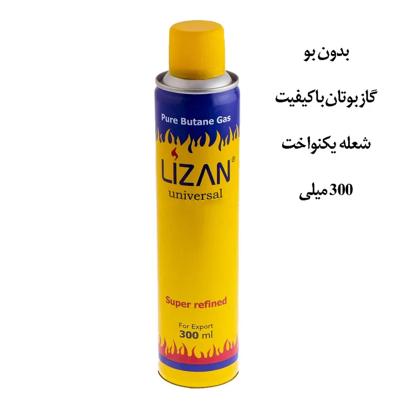 گاز فندک لزان مدل بی بو حجم 300 میلی لیتر بسته 2 عددی