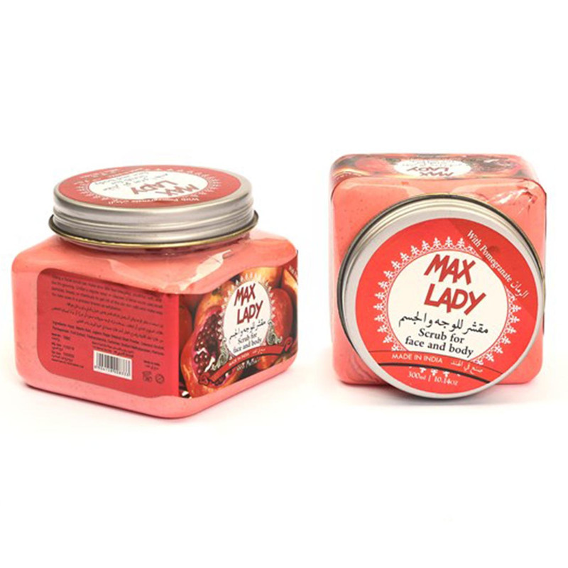 اسکراب لایه بردار پوست مکس لیدی مدل Pomegranate حجم 300 میلی لیتر