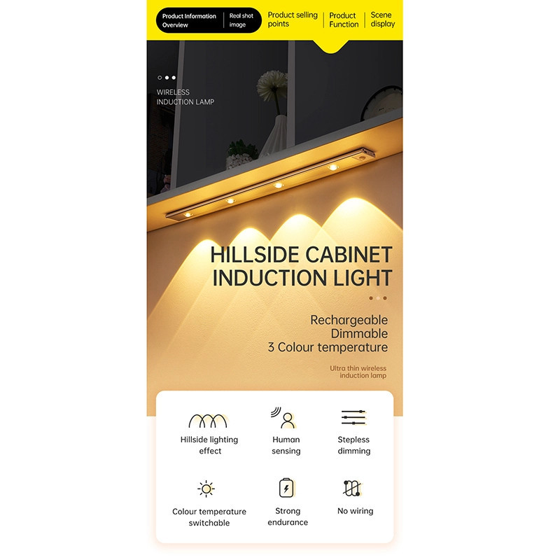 چراغ ال ای دی مدل زیر کابینتی 400mm کد L1602